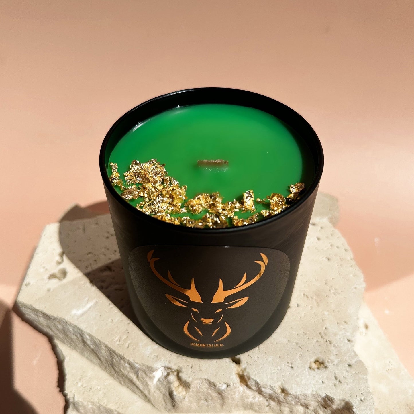 Gold Flake Christmas Coconut Soy Candles - IMMORTALGLO.