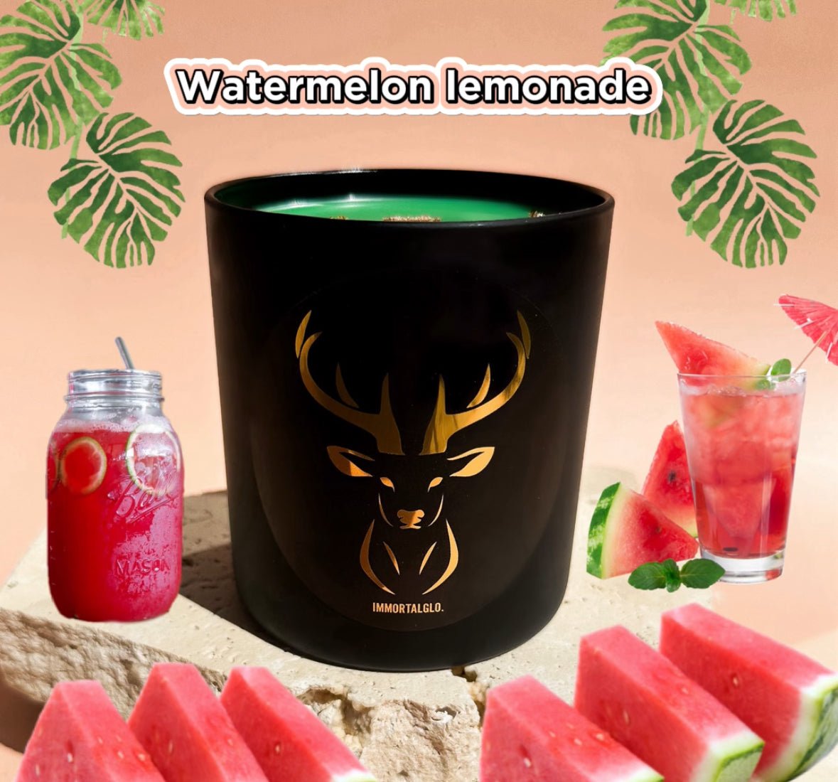 Gold Flake Christmas Coconut Soy Candles - IMMORTALGLO.