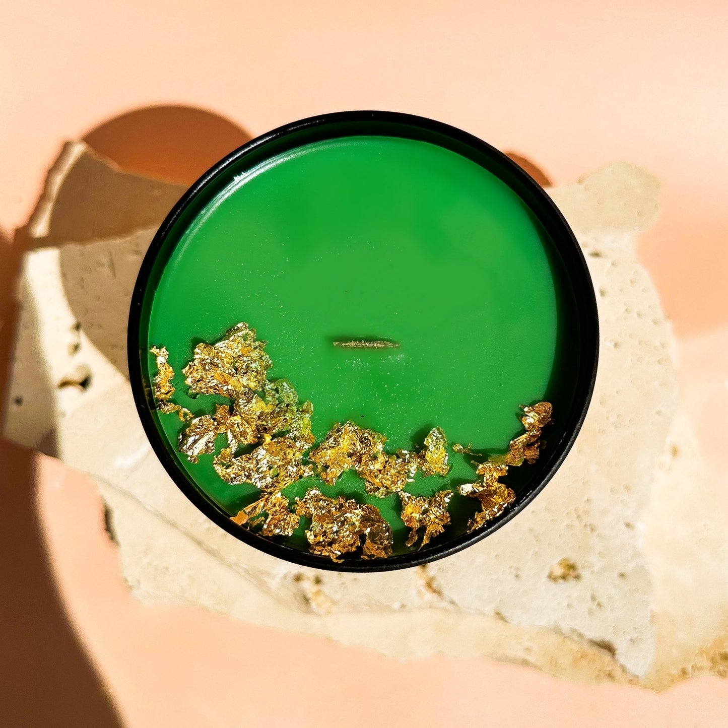 Gold Flake Christmas Coconut Soy Candles - IMMORTALGLO.
