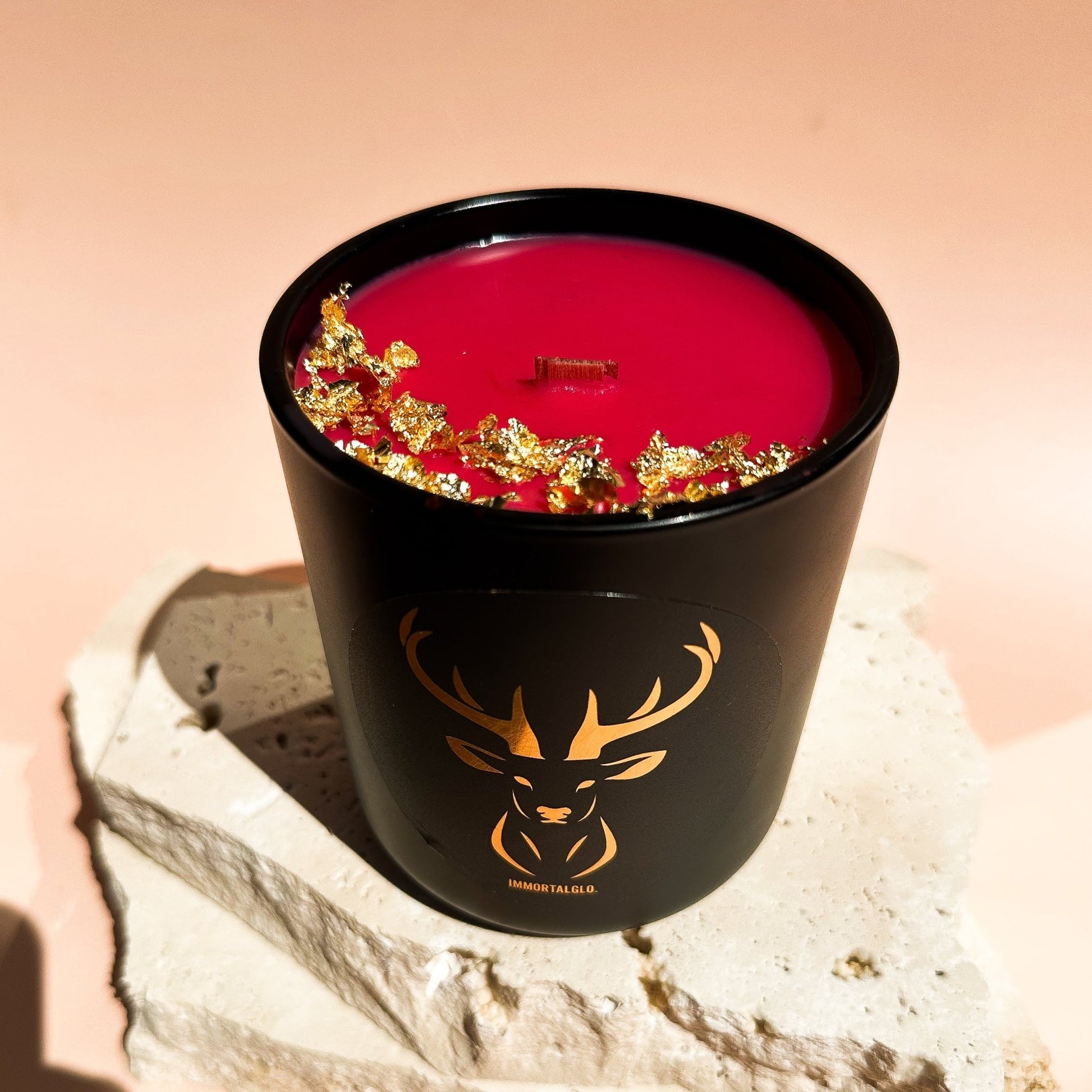 Gold Flake Christmas Coconut Soy Candles - IMMORTALGLO.