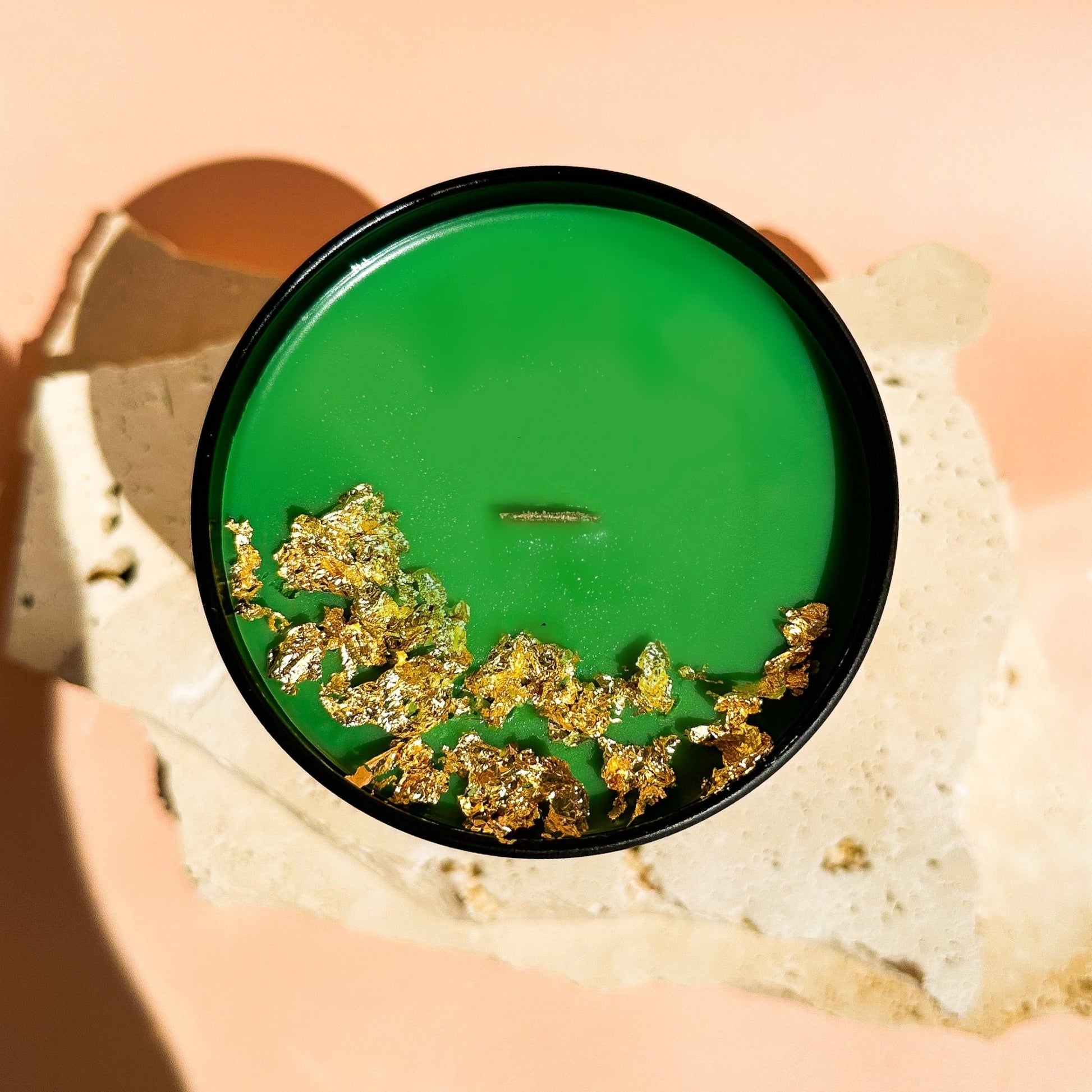 Gold Flake Christmas Coconut Soy Candles - IMMORTALGLO.