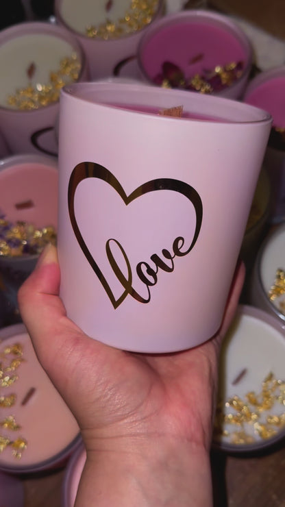 Lovers Candle - Coconut Soy with Gold Flakes